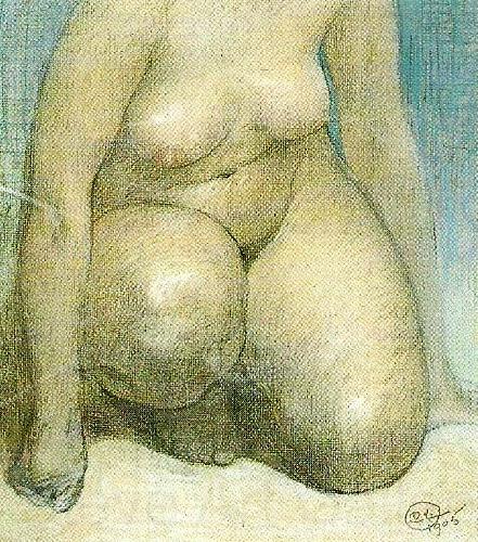 Carl Larsson nakenstudie Norge oil painting art